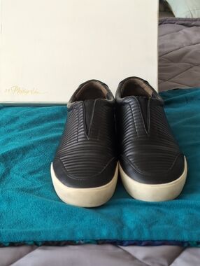 3.1 Phillip Lim Black Quilted Slip-On Sneakers with Cream Sole 39.5